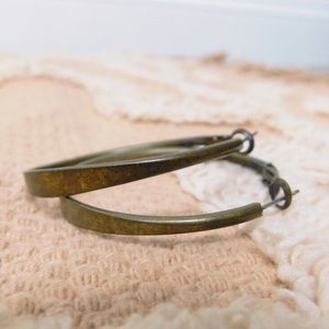 Brass Medium Hoops